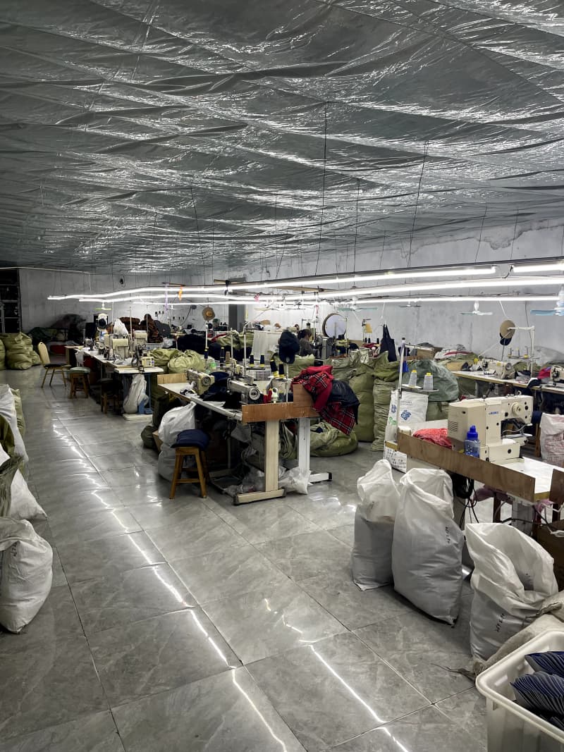 Production hall at Yuchen Hat Co., Ltd.